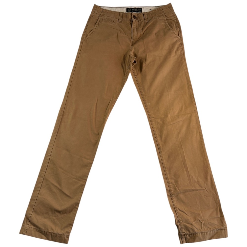 American Eagle Outfitters Original Straight Chino Pants Mens 30x36 (32x35) Brown